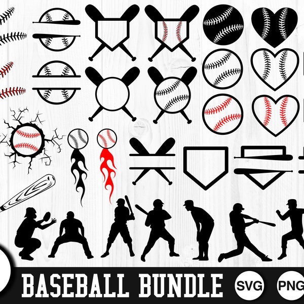 Baseball Bundle - SVG, PNG, JPG, Commercial Use, Instant Download, File for Cricut, Baseball Svg, Ball Game, Home Plate, Baseball Ball, Ball