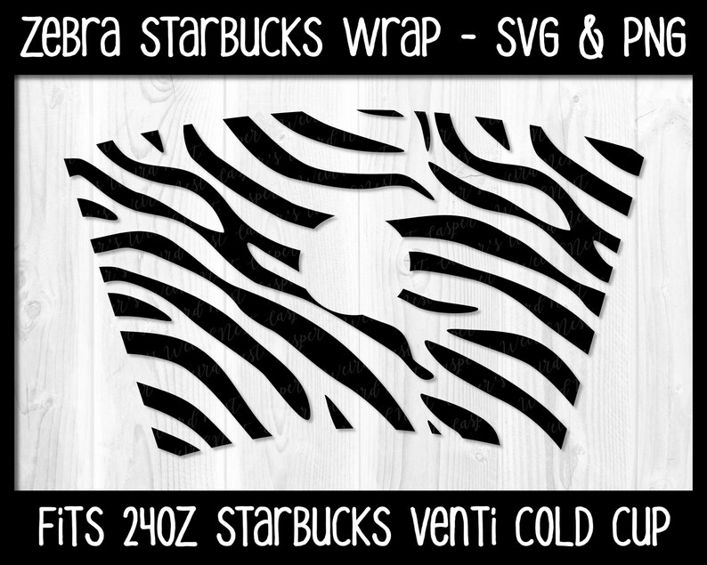 Download Commercial Use Allowed Instant Download Svg Png Digital Cut File Seamless Zebra Stripes Pattern Starbucks 24oz Cup Wrap Clip Art Art Collectibles