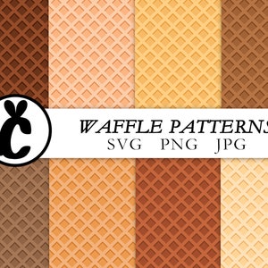 Eistüte Textur, nahtlose Waffelmuster, Digital geschnitten Datei, kommerzielle Nutzung, Sofort-Download, bereit zu schneiden, Sommer Digitales Papier svg