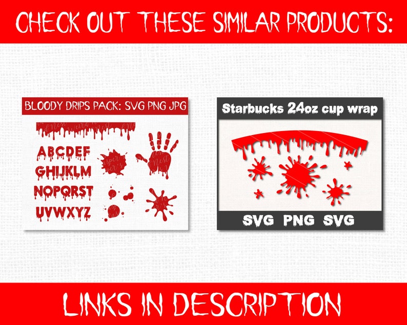 Download Bloody drips bundle SVG PNG JPG commercial use ok | Etsy