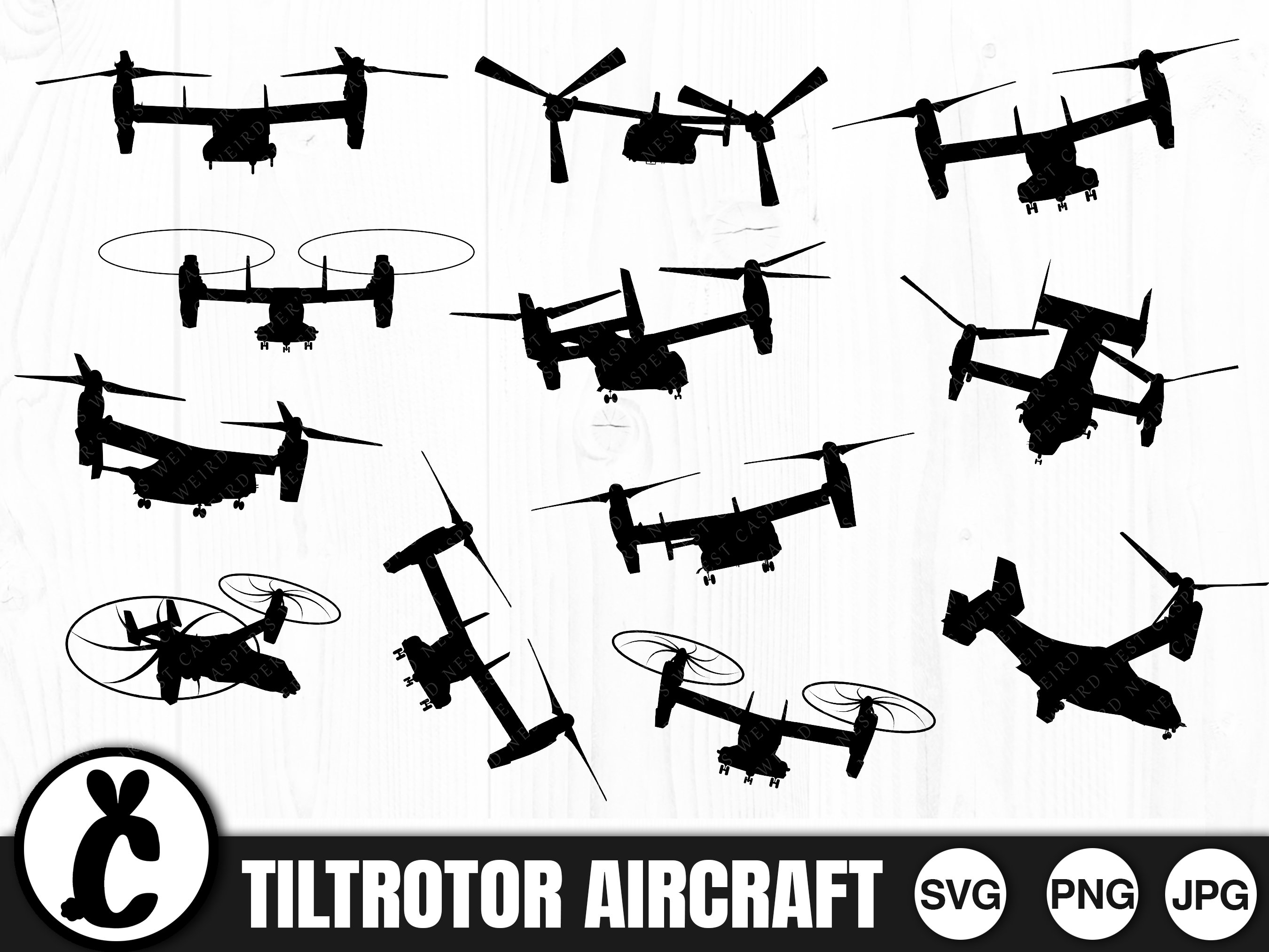 Tiltrotor Aircraft, SVG, PNG, JPG, Military Helicopter, Commercial Use, Digital Cut File, Digital Download, Helicopter Svg, Silhouette, Heli