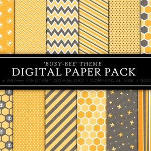 Honey Bee, Seamless Patterns, SVG, PNG, JPG, Commercial Use, Instant Download, Digital Cut File,Digital Paper,Honey Paper,Honey Svg,Busy Bee