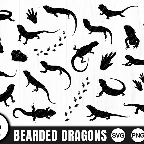 Bearded Dragon Bundle - SVG, PNG, JPG - Commercial Use, Instant Download, Beardie svg Bundle, Beardie Mom, Cutting File, Beardy Lover, Cute
