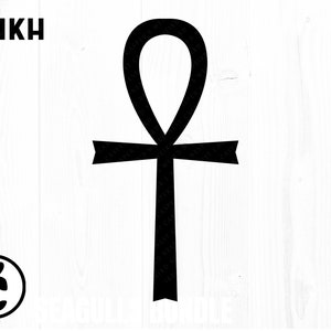 Ankh Symbol, SVG, PNG, JPG, Digital Cut File, Commercial Use, Instant Download, Ready to Cut, Key of Life, Ancient Symbol, Magic Symbol