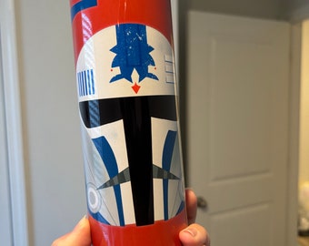 Fives Clone Trooper Mando Helmet Mash-Up - 20 oz. Skinny Tumblers