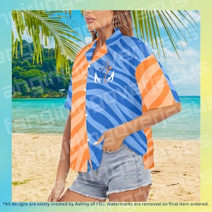 Snips and Rex Men&#39;s & Women&#39;s Cut Hawaiian Collared Shirt - Ahsoka Inspired