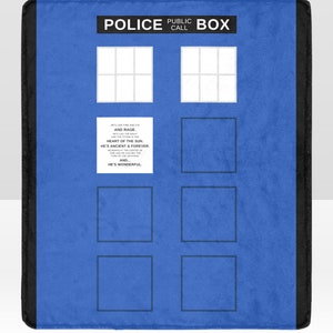 Dr. Who's Polizei Box Decke Ultra weiche Micro-Fleece Decke