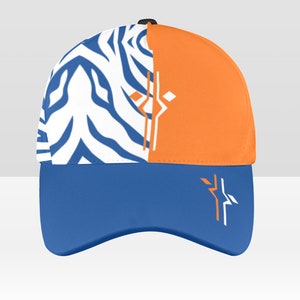 Snips&#39; &quot;Fulcrum Orange/Blue & White Split©&quot; Baseball Cap (see description for important shipping notes) - Ahsoka Inspired