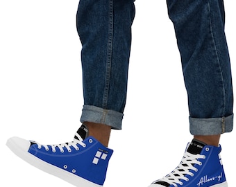 Allons-y! Men’s High Top Canvas Shoes