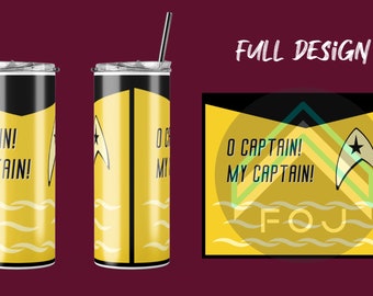 Spock & Kirk-inspirado 20 oz. Vasos flacos