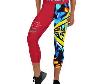 Wonder Woman's Yoga Capri Leggings (Women's)