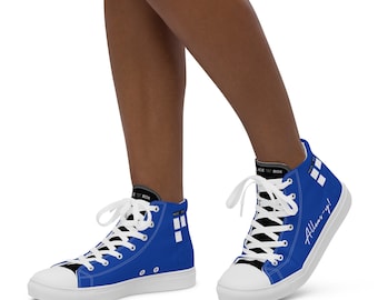 Allons-y! Women’s High Top Canvas Shoes