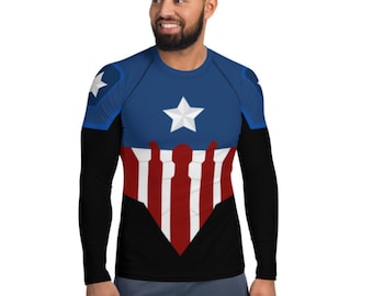 Bucky como Cap Everyday cosplay long-sleeve rash guard (basado en cómics)