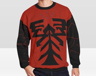 Maul's Revenge uniseks donzig sweatshirt met all-over print (*Wij raden een grotere maat aan)