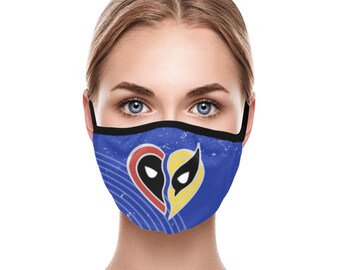 D E A D P O O L & W O L V E R I N E Locket Niemedyczna maska przeciwpyłowa z filtrem