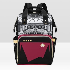 Picard's Enterprise Bridge Multi-Function Dual-Handle Fandom Backpack (see description for important shipping notes)