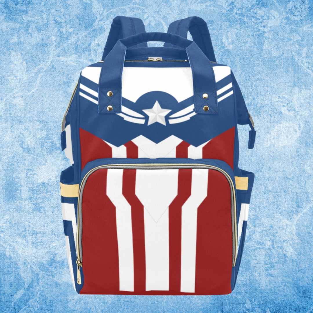 Captain America School Bag Red, White and Blue Bag Birthday Gift Back to  School Bag Play Time Bag Story Time Backpack - Etsy