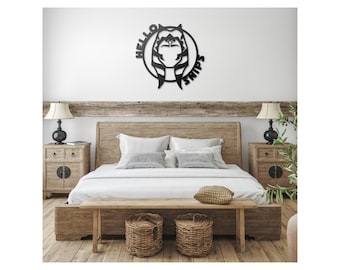 Hello Snips - Crafted Metal Fandom Sign & Home Decor - Ahsoka Inspired