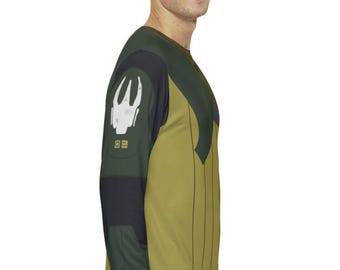 Camiseta de manga comprida para cosplay diário da Kanan (com design de armadura)