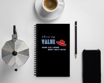 Peggy Carter's "I know my value" Spiral Notebook