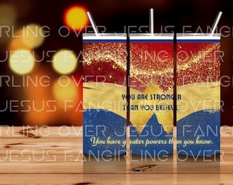 Wonder Woman's Strength - 20 oz. Skinny Tumbler