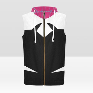 Gwen&#39;s Spidey Everyday Cosplay - Frauen ärmelloser Hoodie (wichtige Versandhinweise finden Sie in der Beschreibung)