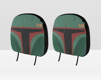 Boba's Helmet Car Headrest Covers (Set of 2)