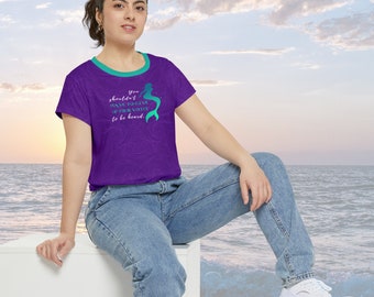 Ariel & Triton's "Thank You For Hearing Me" - Camiseta de manga corta para mujer