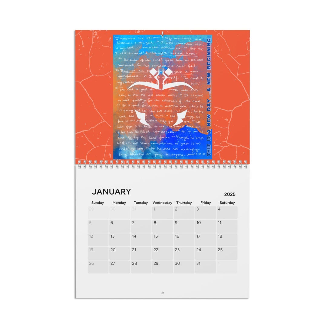 Fangirling Over Jesus 2025 Artwork Calendar Etsy