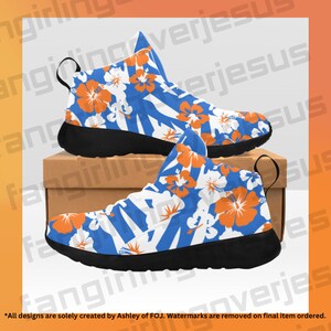 Mens&#39; and Womens&#39; Hawaiian Snips Ankle Athletic Shoes - Ahsoka Inspired