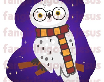 Potter Scar Snowy Owl Die-Cut Fleece Plushies/Stuffies!