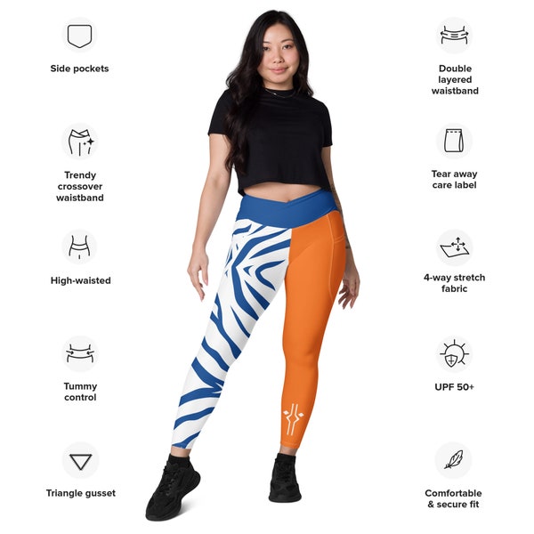 Snips' Trainer Leggings w/ Pockets & Cross-Over Waistband