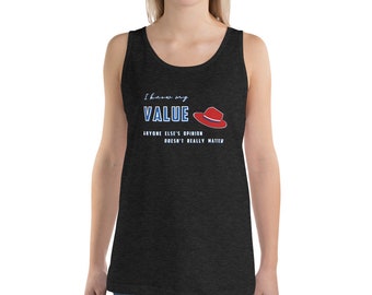 Peggy “I know My Value" Unisex Tank Top