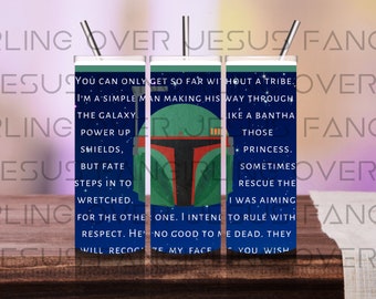 Boba's Best Quotes - 20 oz. Skinny Tumbler