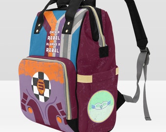 Sabine's Mando Armor Mash-Up Multi-Function Dual-Handle Fandom Backpack (see description for important shipping notes)