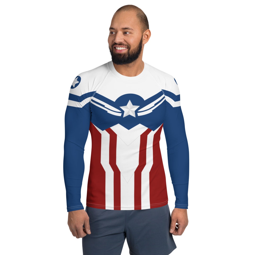 Sam Wilsons Everyday Cosplay Longsleeve Rash Guard Etsy