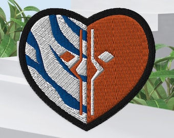 Snip's "Fulcrum Orange/Blue & White Split©" Embroidered Patch