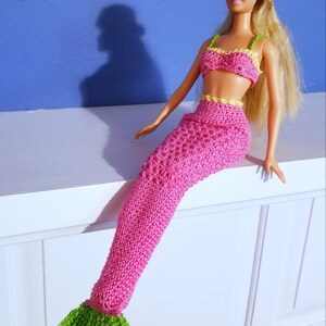 crochet barbie mermaid tail pattern
