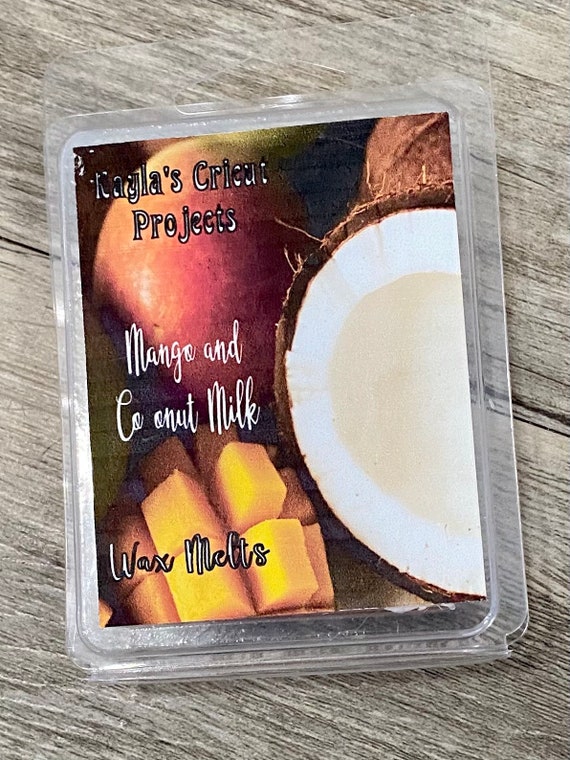 Mango and Coconut Milk Wax Melts by Kaylas Cricut Projects, Wax Melt Tarts  for Wax Warmers 