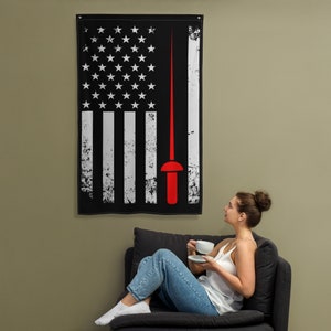 USA Fencing Flag - Fencer Gift