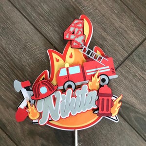 Feuerwehrmann Tortendeko Geburtstag Tortendeko Geburtstag Tortendeko Geburtstagsparty Torte Kuchen Deko