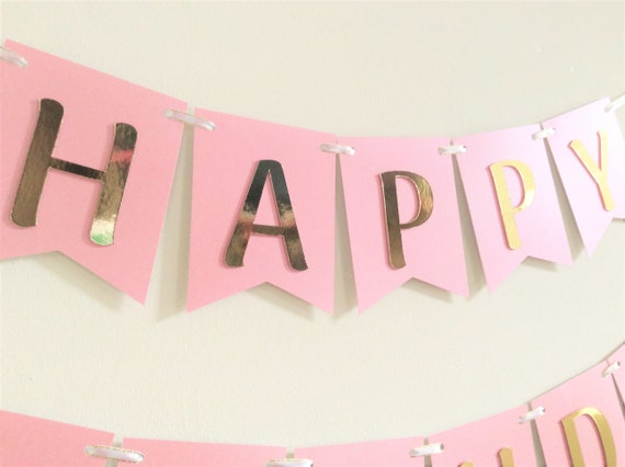Pinkes Folienbanner Zum 2. Geburtstag | 3,9 M Lang | Holografisch Für Innen & Außen