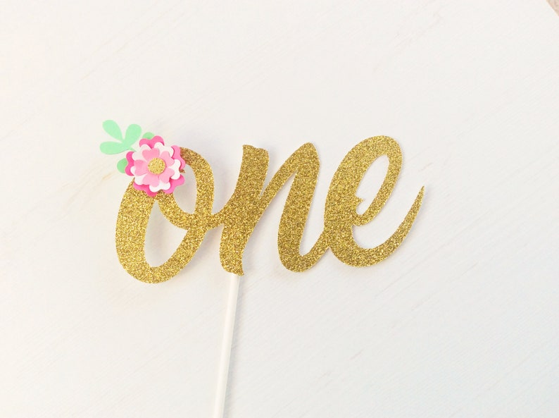 One Cake Topper First Birthday Cake Topper ONE Smash Cake - Etsy