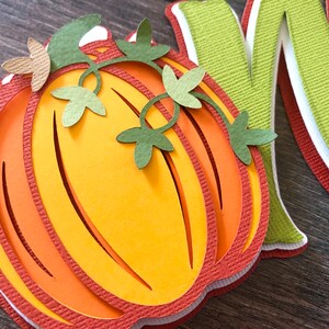 Striscione Glitterato Oro 'Our Little Pumpkin Is One' Per 1° Compleanno A Tema Zucca - Banner 1,2m Con Pois, Decorazioni Festa - 4