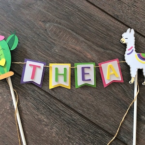 Llama Cake Bunting, Llama Cake Smash, Llama Decor, Llama Birthday Party ...