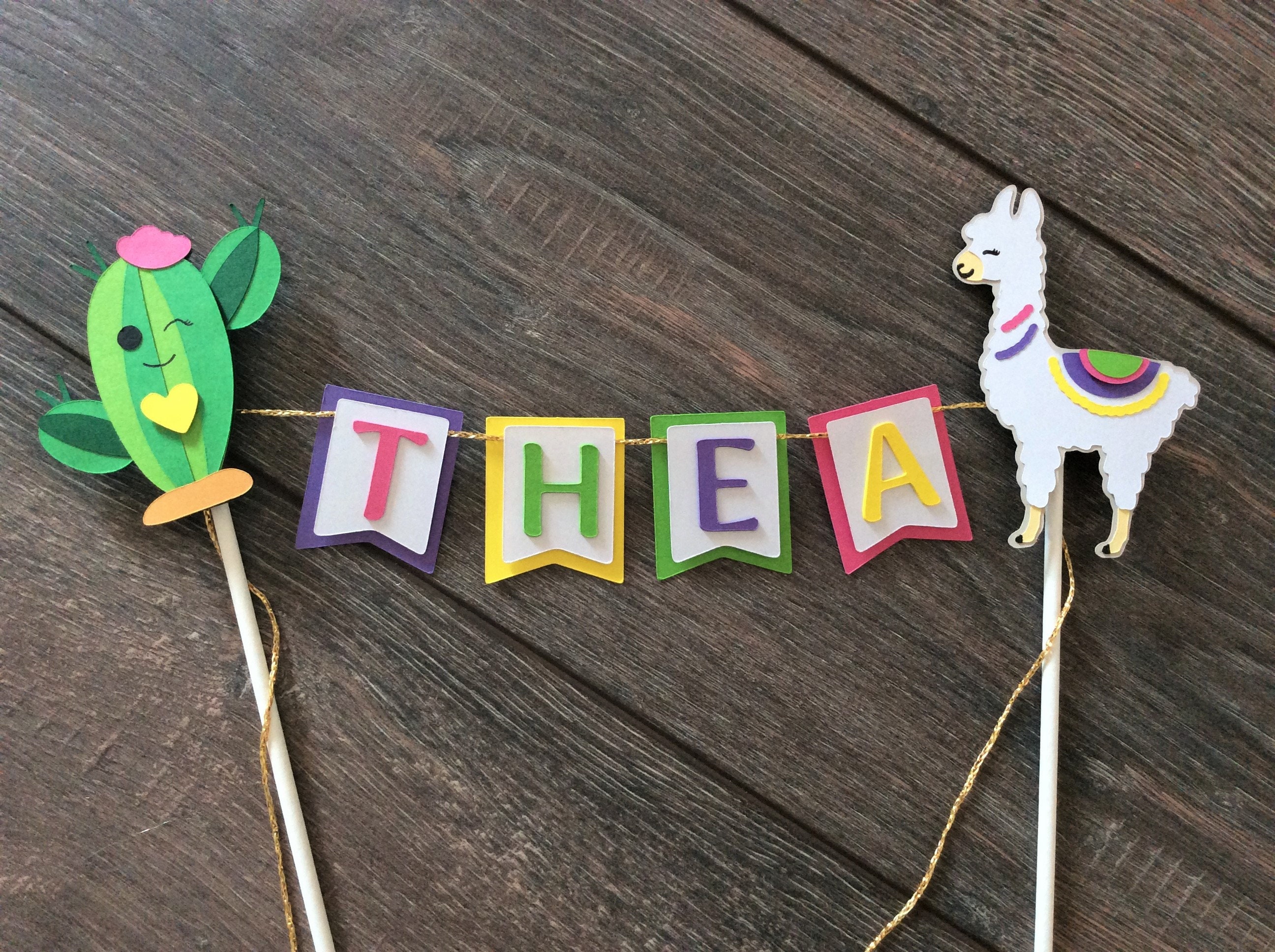 Llama Cake Bunting Llama Cake Smash Llama Decor Llama - Etsy
