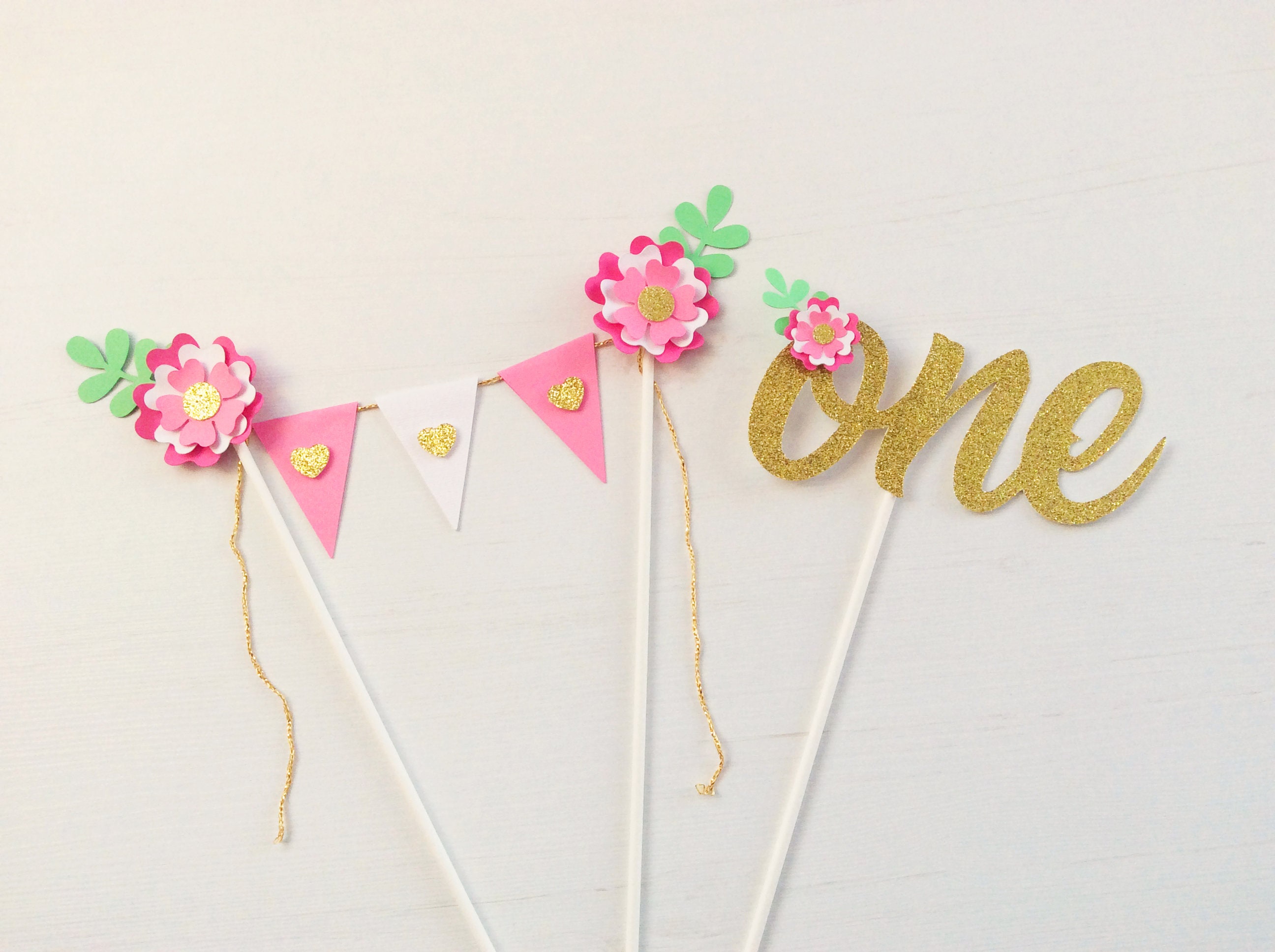 One Cake Topper First Birthday Cake Topper ONE Smash Cake - Etsy