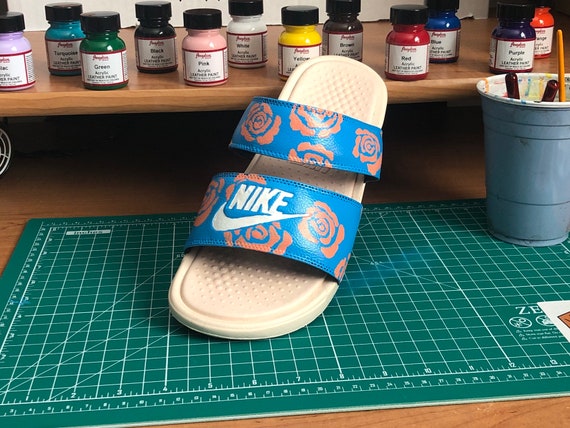 sunflower nike duo slides