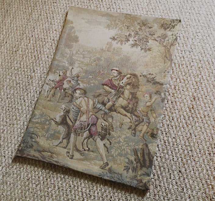 Une Charmante Verdure Classique de Taille Moyenne Français Tapisserie en Fibres Naturelles Suspendue