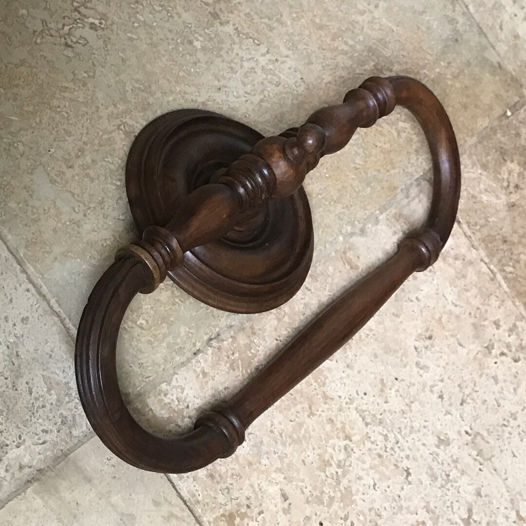 A Beautifully Crafted Antique Wooden Towel Ring French Early Etsy